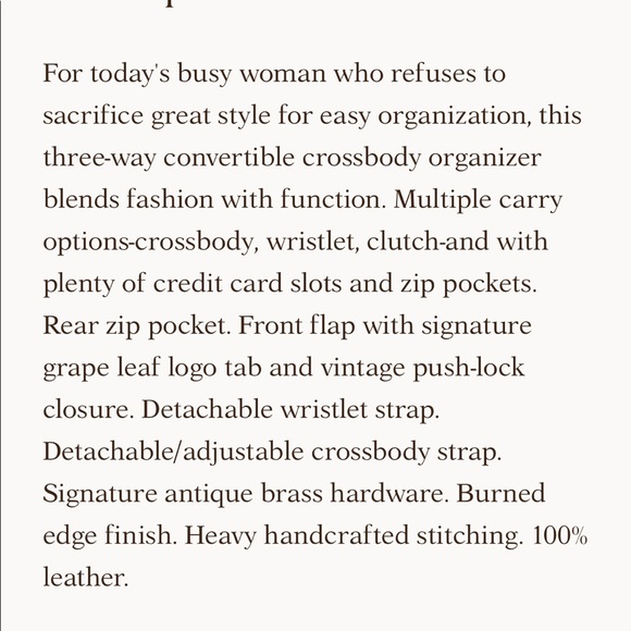 Final markdown Patricia Nash Lanza crossbody - Picture 4 of 7